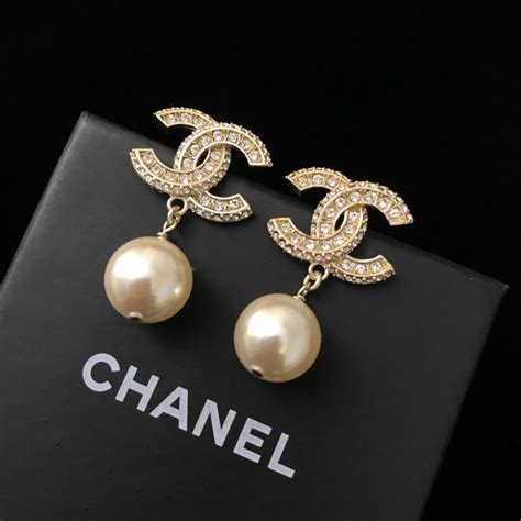 chanel logo stud earrings cheap|Chanel logo stud earrings price.